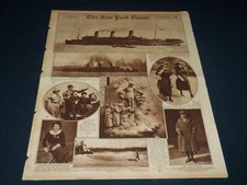 1922 APRIL 16 NEW YORK TIMES PICTURE SECTION - THE LEVIATHAN - PHOTOS - NT 8855 picture