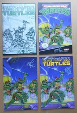 Teenage Mutant Ninja Turtles #4 facsimile reprint 2025 signed w/remarque Dooney picture