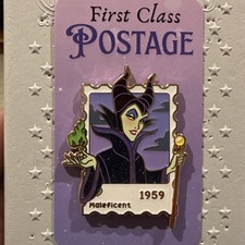 FANTASY - Great Stone Dragon First Class Postage Pin - Maleficent 1959 picture