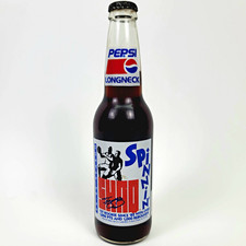 Vintage 1993 Pepsi Longneck Bottle Shaq Shaquille O'Neal Spinnin Rookie Full picture