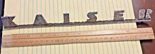 Vintage KAISER Script Chrome Badge Fender Emblem - MEASURES 12 INCHES LONG picture
