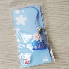 Authentic Japanese Omamori Lucky Charm with Mt. Fuji and Cherry Blossoms picture