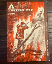 1966 Weyerhaeuser Vail Tree Farm Hunters’ Map Vintage Washington picture