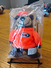 Vintage A&W 1997  Plush Bear Stuffed Toy Orange Shirt Original Soda In Bag picture