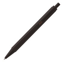 Rodia Script 0.7mm Ballpoint Pen Hexagonal Shaft Aluminum Black cf9289 picture