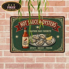 Vintage Tabasco Hot Sauce Advertising Kitchen Restaurant Metal Sign picture