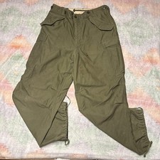 VTG 50s US Army M-1951 Field Trousers Cargo Pants Green Medium Reg 31x35” Waist picture