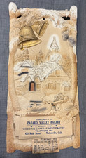Vintage 1925 Embossed Pressed Paper Calendar Pajaro Valley Bakery Watsonville CA picture