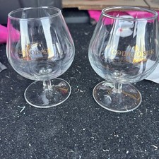 Vintage Courvoisier Le Cognac de Napoleon Snifter Glasses Set of 2 picture