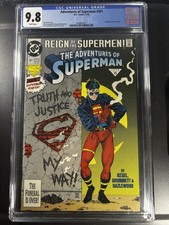 ADVENTURES OF SUPERMAN 501 CGC 9.8 1ST APPEARNCE TANA MOON SUPERBOY POSTER VARIA picture