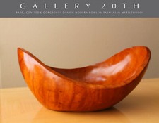 RARE & GORGEOUS HUGE DANISH MODERN BOWL UNDULATING RIM FINN JUHL 50's picture