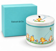 Tiffany and Co Tiffany Chicks Porcelain Coin Bank New Japan picture