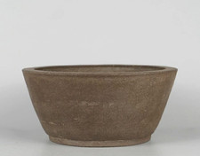 Japanese TOKONAME bonsai pot JUODO SHOSEN-YAKI sign DEIMONO Round φ8.4