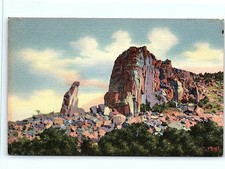 1937 Curt Teich Postcard: The Kneeling Nun, Silver City, NM picture