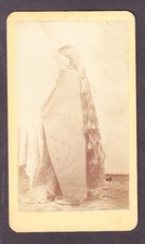 Chief Satanta of Kiowa tribe wife RARE CDV  wife Henry Heister Photo circa 1870 picture