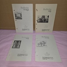 Lot of 4 Vintage 1984-1985 Shearith Israel Bulletins NYC Jewish Judaica History picture