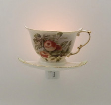 24k Porcelain Apple Teacup Night Light picture