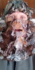 3D Leafy Forest Camouflage Netting Breathable Mesh Ghillie Cover Mask Balaclava picture
