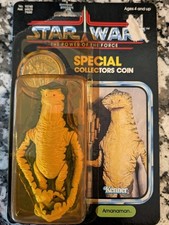 1984 Kenner Star Wars Power of the Force Amanaman Figure w/ Collectors Coin picture