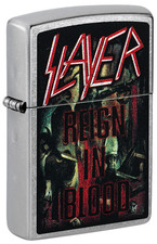 Zippo 47221, Slayer-Reign in Blood Design, Street Chrome Finish Lighter, NEW picture