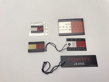 Vintage Lot Tommy Hilfiger Print Hang Tags, Magnetic Pin, Tag Logo RARE picture