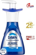Dawn Ultra Platinum Foam Dishwashing Foam, Fresh Rapids Scent, 10.1 fl oz (Packa picture