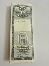Antique 1913-1921 Los Angeles California Property Deeds Title Documents picture