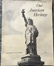VTG Our American Heritage 25 Documents of Freedom Copyright 1947  picture