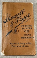 Vintage 1903 Showell & Fryer LTD Grocers Wine & Cigar Merchants Catalog RARE picture