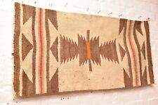 Antique Navajo Rug Native American Indian 35x18 Textile Weaving Vintage picture