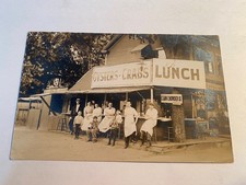 Antique RPPC , 1909, Oysters, Crabs, Clam Chowder Photo Postcard picture