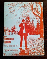 FOLK BEAT N.1 FRANCESCO GUCCINI SHEET MUSIC COLLECTION 21 SONGS - 1993 picture