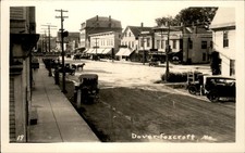 Dover-Foxcroft Maine ME Town Street Scene c1920s-30s Real Photo Vintage Postcard picture