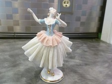 Pristine Unterweissbach Porcelain Lace Ballerina Figurine8769 Original Box Label picture