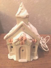 Enesco Precious Moments Sugar Town Chapel With Night Light, picture