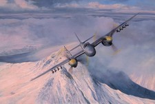 Rover Patrol by Richard Taylor aviation art signed by Three WW2 Mosquito Pilots picture