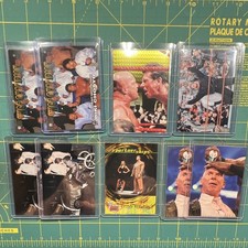 Vince McMahon WWE Card Lot 26 Vintage 1998-2018 Chromium Foil Topps Fleer picture