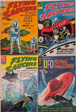 Flying Saucers UFO Comic Lot ☆4# 1-3*  FN VG Frank Springer 1967 Dell Silver Age picture