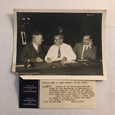 Press Photo Photograph Mayors Discuss Federal Relief Boston Milwaukee Underwood picture