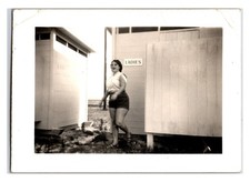 Original 1950s At The Beach Snap Shot Photo - Tampa Florida - (4in X 3in) picture