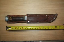 Nice Vintage WWII U.S. Navy USN MK 1 Knife PAL RH-35 & leather sheath picture