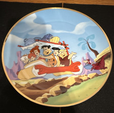 Franklin Mint The Flintstones Limited Edition Porcelain Collector Plate Round picture