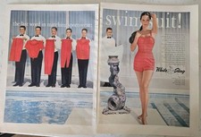 1959 women's White Stag Swimsuit Clothing Vintage Fashion Two Page Ad  picture