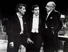Music New York USA 1960s Conductor Leonard Bernstein pianist Glenn- Old Photo picture