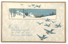 Gibson Art Co Christmas Postcard Series 6569 Antique 1910s Unposted picture