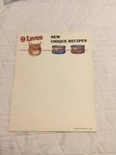 Vintage Morris The Cat 9 Lives Stationary/ Note Paper 1985 15 sheets picture