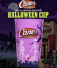 Limited Edition Raising Canes Glow In The Dark Halloween Cup picture