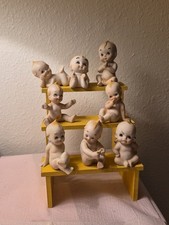 Lot Of 8 Vtg  Kewpie Doll Baby Different Figures  1 Japan Piano Babies Bisque picture