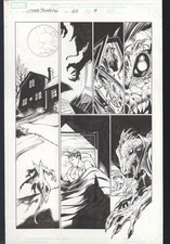 Ultimate Spider-Man #60 Pg 4 Original Comic Art Bagley Lizard Marvel picture