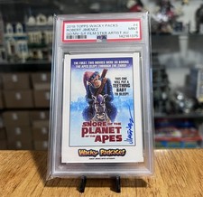 2018 Topps Wacky Packs Artist Auto /25 Robert Jimenez PSA 9 Planet of Apes PSA 9 picture